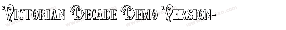 Victorian Decade Demo Version字体转换